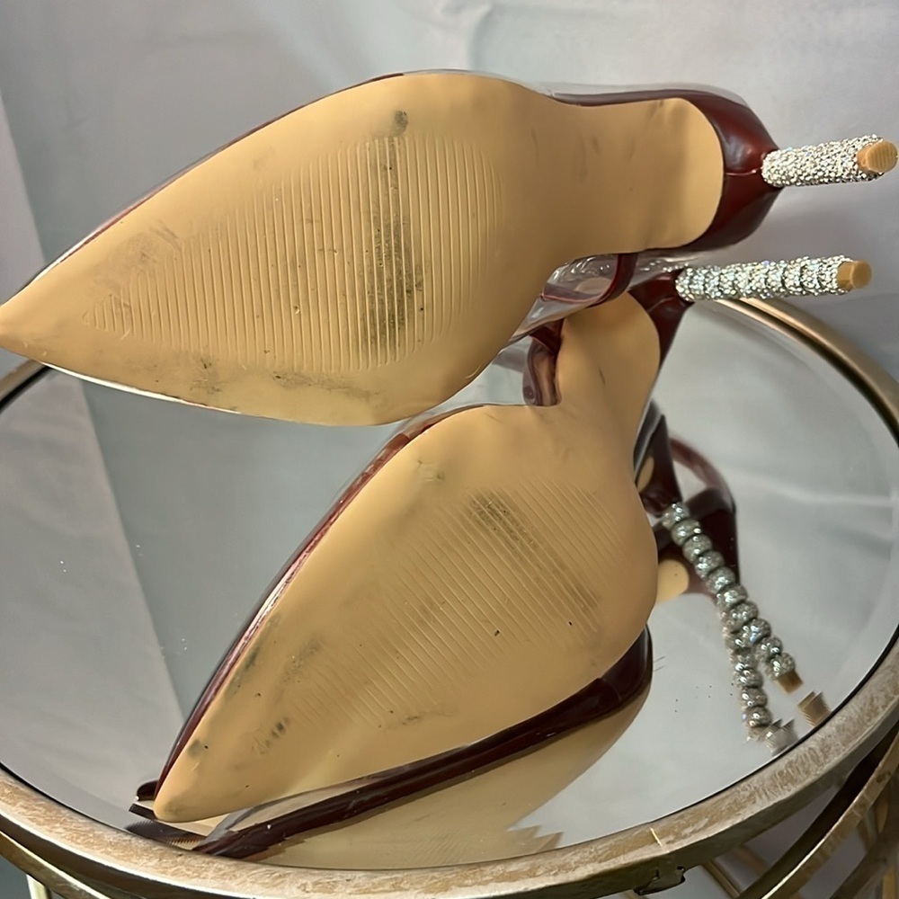 FASHION NOVA women’s size 8.5 stiletto high heels. Clear see through… EUC - Picture 12 of 14